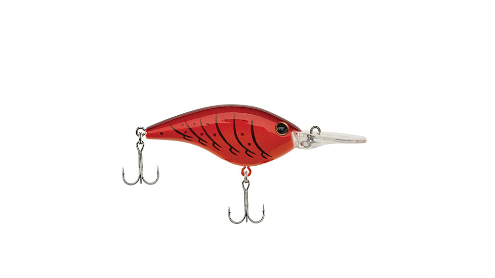 Berkley Frittside Hard Bait, Crankbait, 7, 3/7oz, 2 1/2in / 6 2/5cm, 5ft-7ft / 1.5m-2.1m, Hook Size 5, 2 Hooks, Candy Apple Red Craw, 7, 1503568