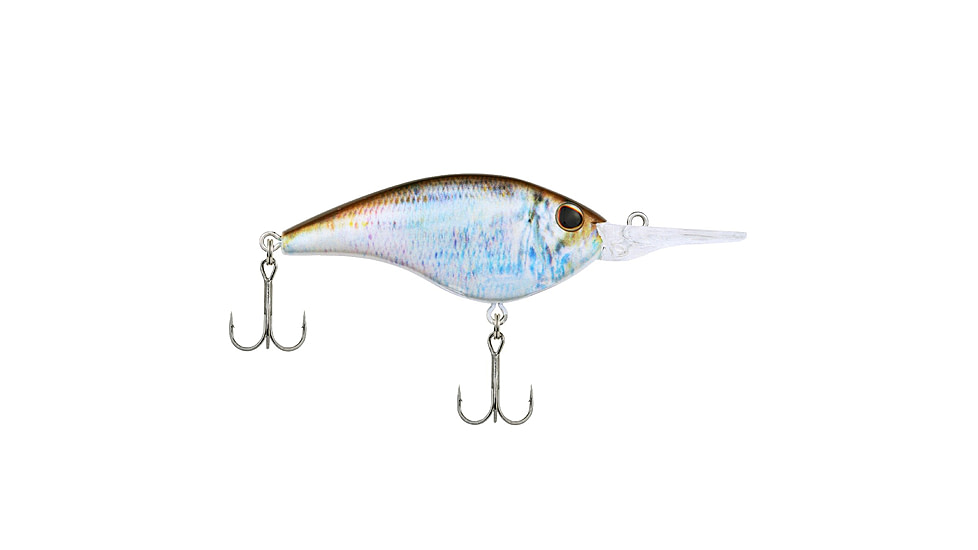Berkley Frittside Hard Bait, Crankbait, 7, 3/7oz, 2 1/2in / 6 2/5cm, 5ft-7ft / 1.5m-2.1m, Hook Size 5, 2 Hooks, HD Blueback Herring, 7, 1547180