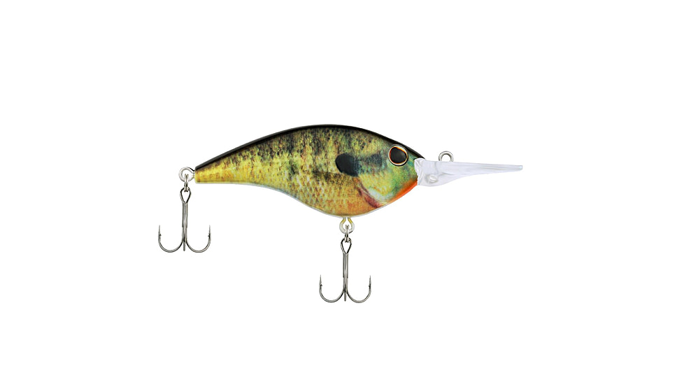 Berkley Frittside Hard Bait, Crankbait, 7, 3/7oz, 2 1/2in / 6 2/5cm, 5ft-7ft / 1.5m-2.1m, Hook Size 5, 2 Hooks, HD Bluegill, 7, 1547181
