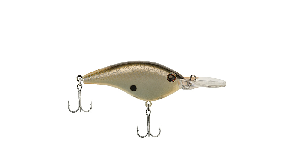 Berkley Frittside Hard Bait, Crankbait, 7, 3/7oz, 2 1/2in / 6 2/5cm, 5ft-7ft / 1.5m-2.1m, Hook Size 5, 2 Hooks, Honey Shad, 7, 1503564