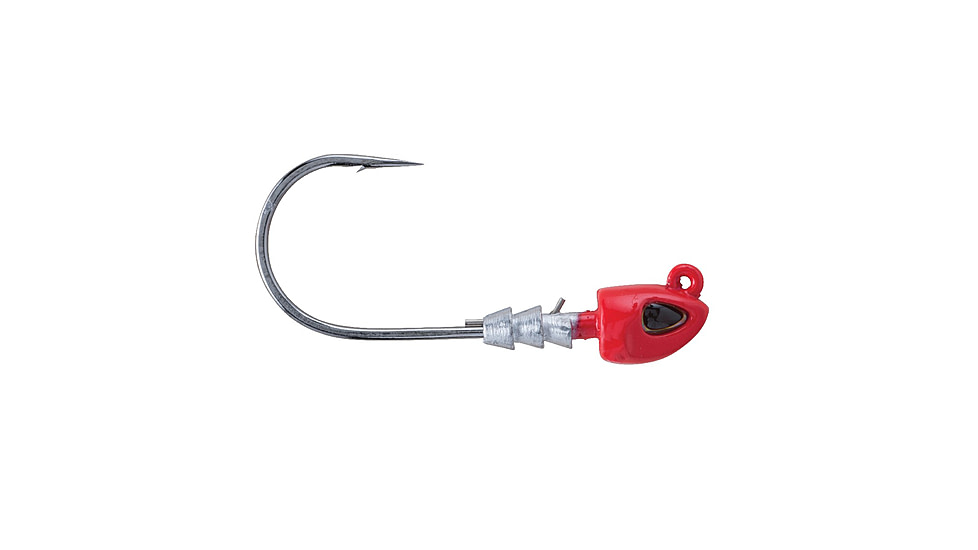 Berkley Fusion19 Swimbait Jighead, Hook Size 3/0, Tackle Size 1/8oz / 3.5g, Red, 1504417