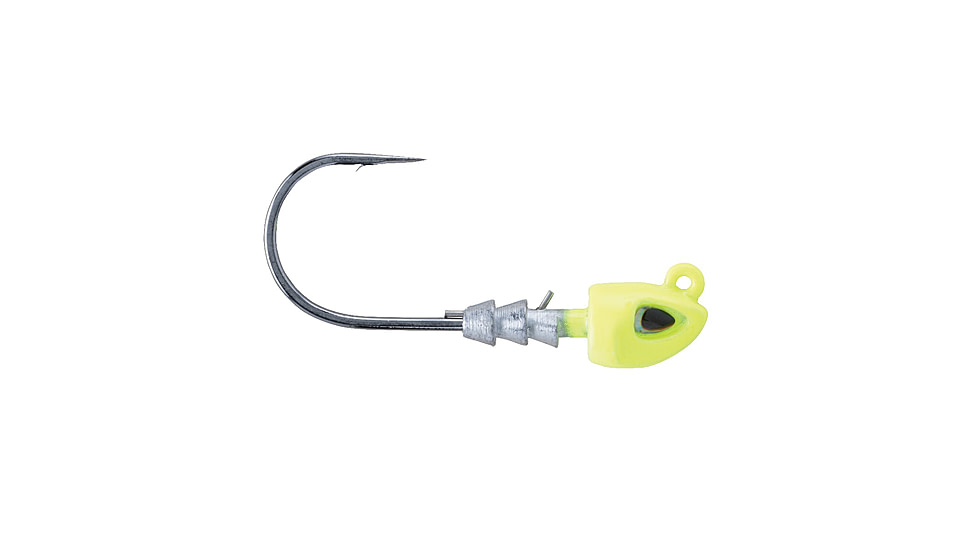 Berkley Fusion19 Swimbait Jighead, Hook Size 5/0, Tackle Size 3/8oz / 10.5g, Chartreuse, 1504448