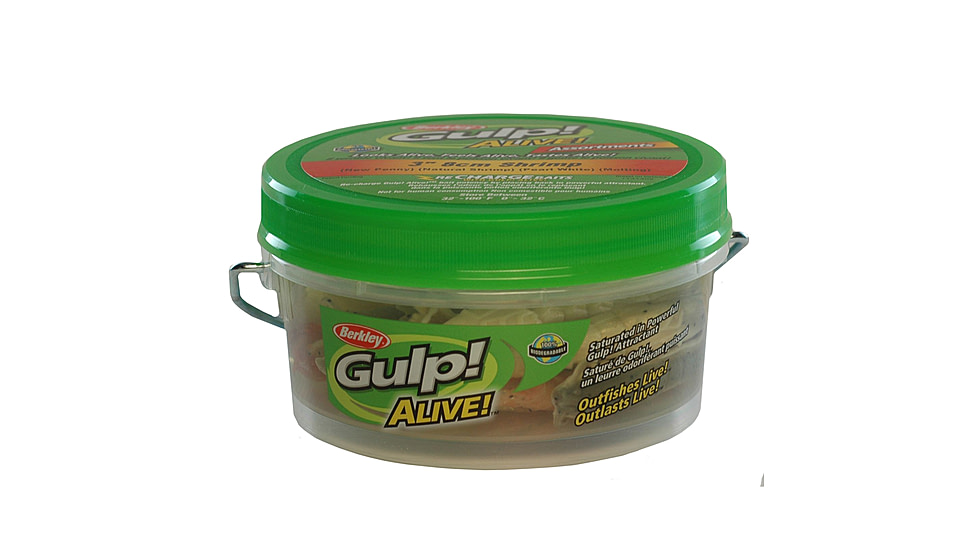 Berkley Gulp! Alive! Minnow Bait, Assorted 3in. Molting, Natural New Penny and Pearl W 176761