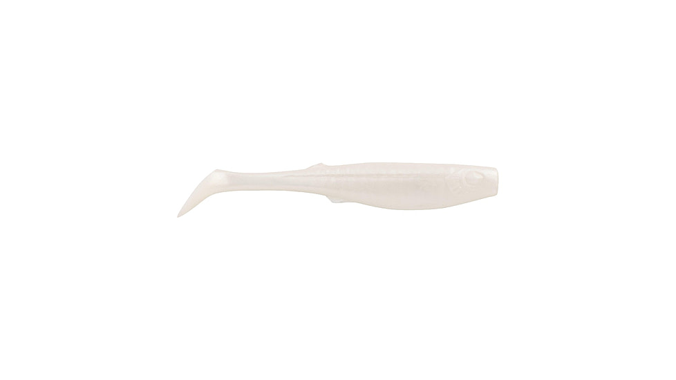 Berkley Gulp! Paddleshad Soft Bait Lures, 3in, 5 Pack, Pearl White, 1545516
