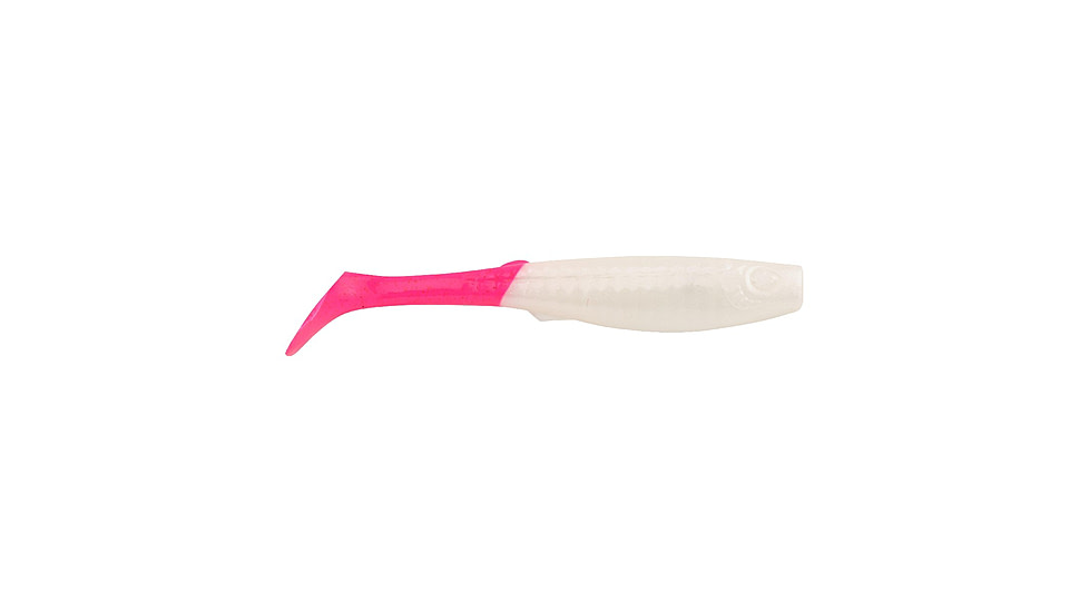 Berkley Gulp! Paddleshad Soft Bait Lures, 4in, 4 Pack, Pearl White/Pink, 1545532