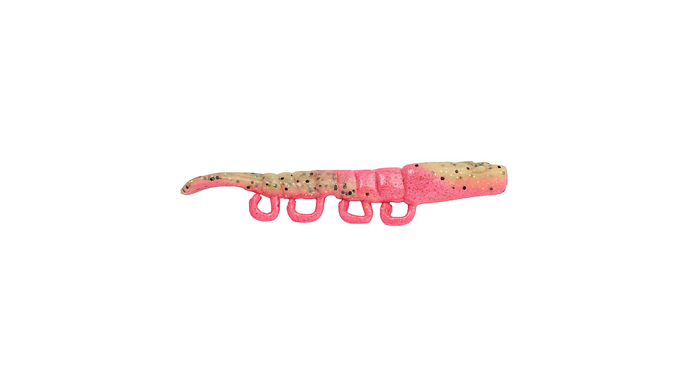 Berkley Gulp! Saltwater Turbo Shrimp Soft Bait, 3in, 6 Pack, Pink Belly Shrimp, 1573919
