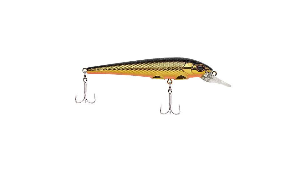 Berkley Hit Stick Hard Bait, Crankbait, 7, 1/4 oz, 2 3/4in / 7cm, 2ft-5ft / 0.5-1.5m, Hook Size 8, 2 Hooks, Black Gold, 1522643