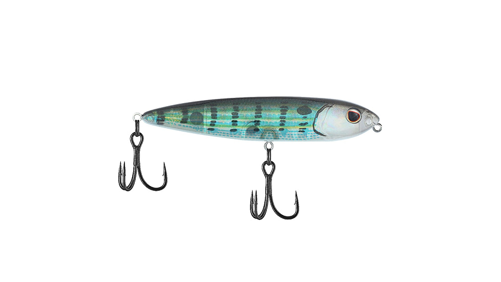 Berkley J-Walker 100 Saltwater Hard Bait, Topwater, Saltwater, 100, 1/2 oz, 100mm, Topwater, Hook Size 4, 2 Hooks, Pinfish, 1547883
