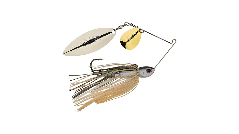Berkley Power Blade Compact Colorado/Willow Spinnerbait, 1oz, Herring/Gold + Silver, 1570623