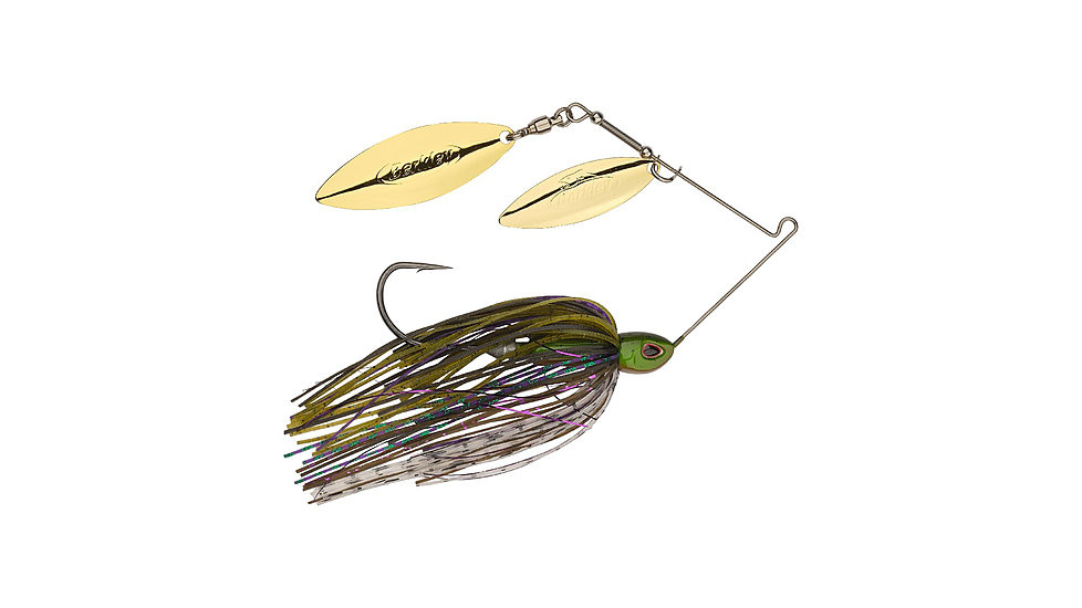Berkley Power Blade Compact Double Williw Spinnerbait, 1/2oz, Bama Bream/Gold + Gold, 1570655