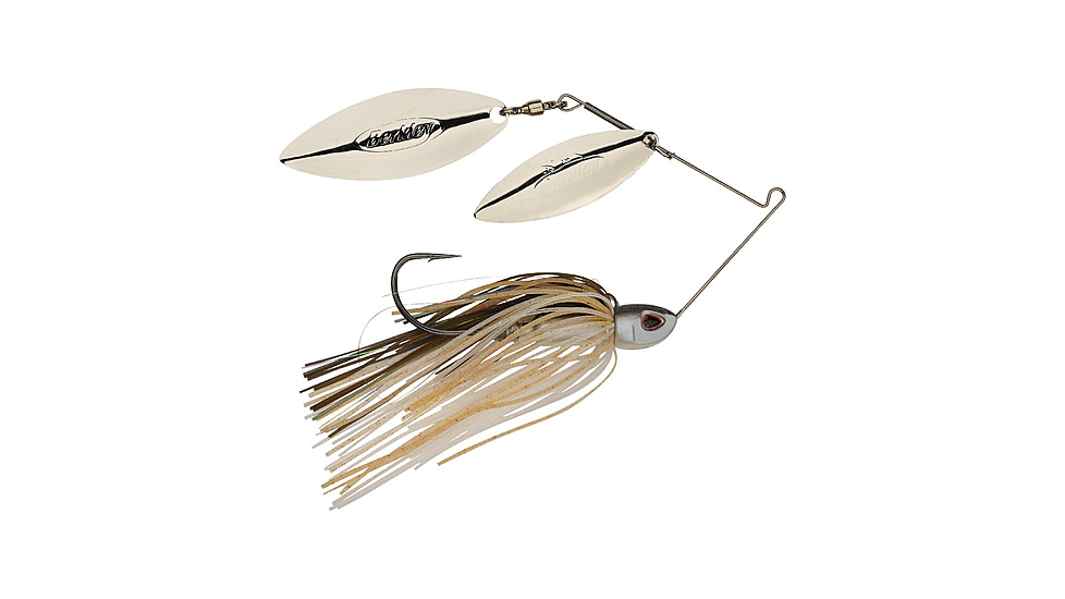 Berkley Power Blade Compact Double Williw Spinnerbait, 3/4oz, Herring/Silver + Silver, 1570661