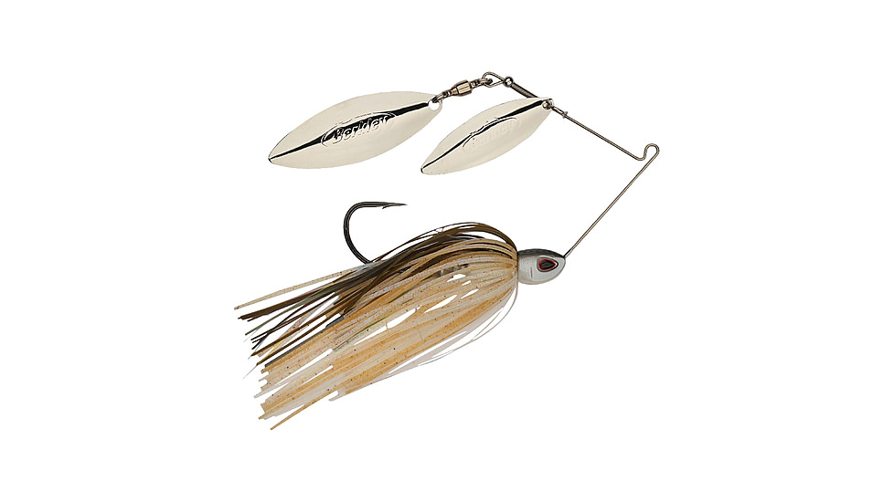 Berkley Power Blade Compact Double Williw Spinnerbait, 3/8oz, Herring/Silver + Silver, 1570630