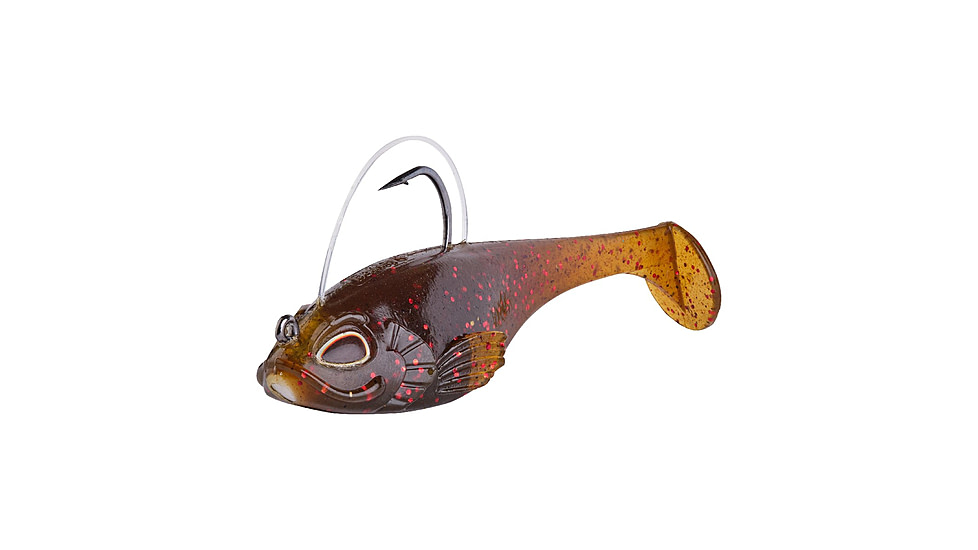 Berkley PowerBait Agent E Soft Bait, 3in, 1/2oz, Green Pumpkin Red Fleck, 1553240