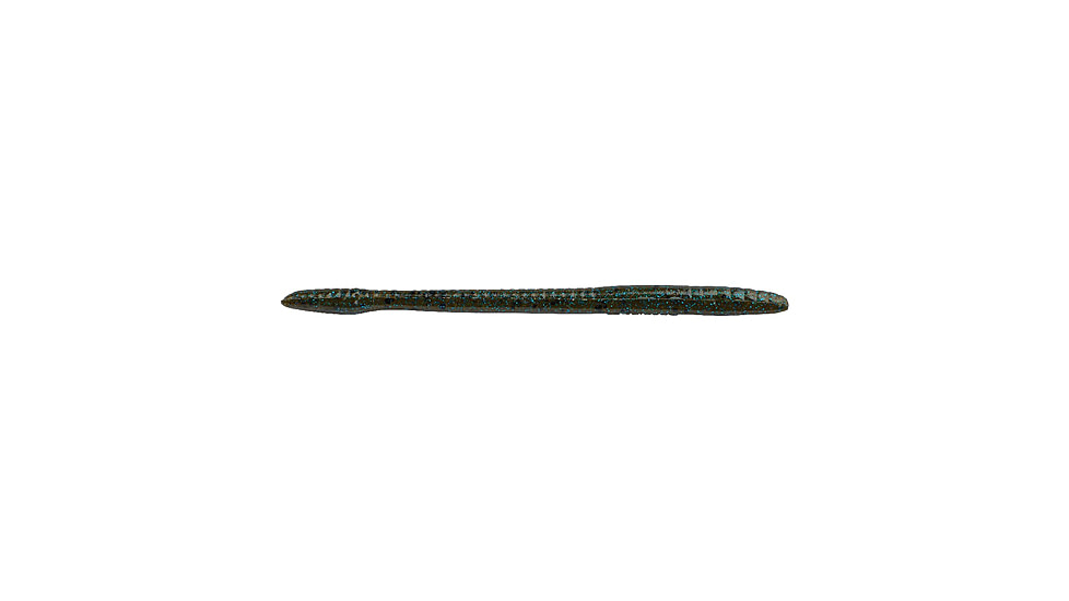 Berkley PowerBait Bottom Hopper Worm, 12, 6.25in, Green Pumpkin Blue Fleck, 1622817