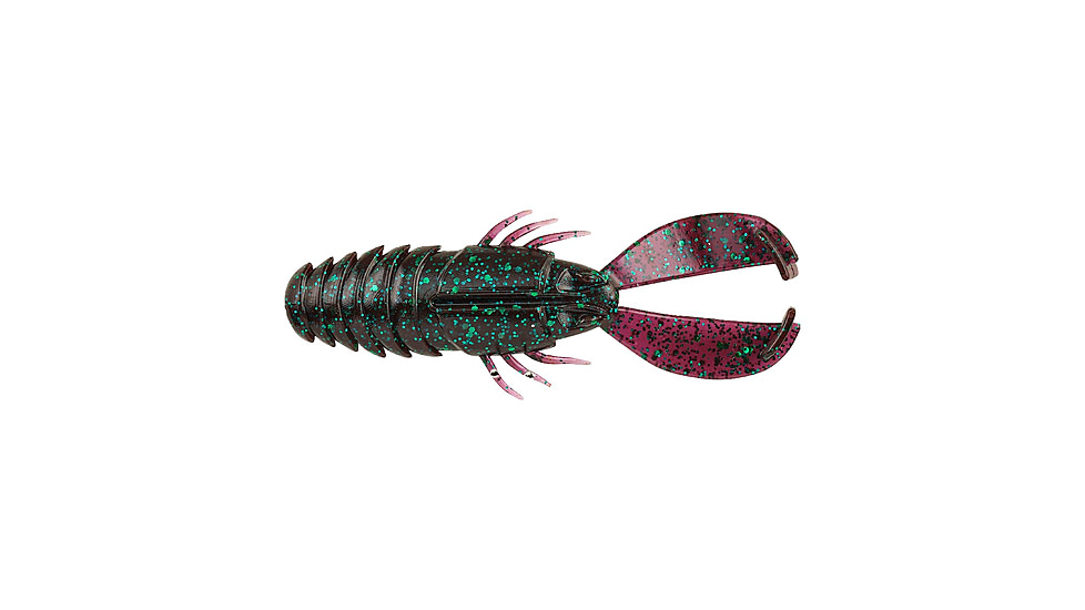 Berkley PowerBait Crash Craw Soft Bait, 4.5in, 6 Pack, June Bug, 1546104
