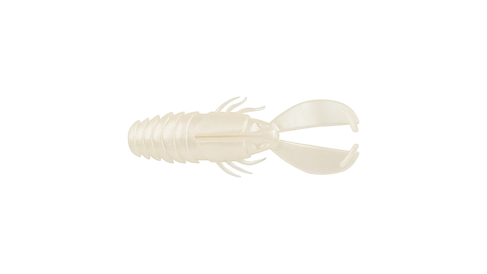 Berkley PowerBait Crash Craw Soft Bait, 4.5in, 6 Pack, Pearl White, 1546105