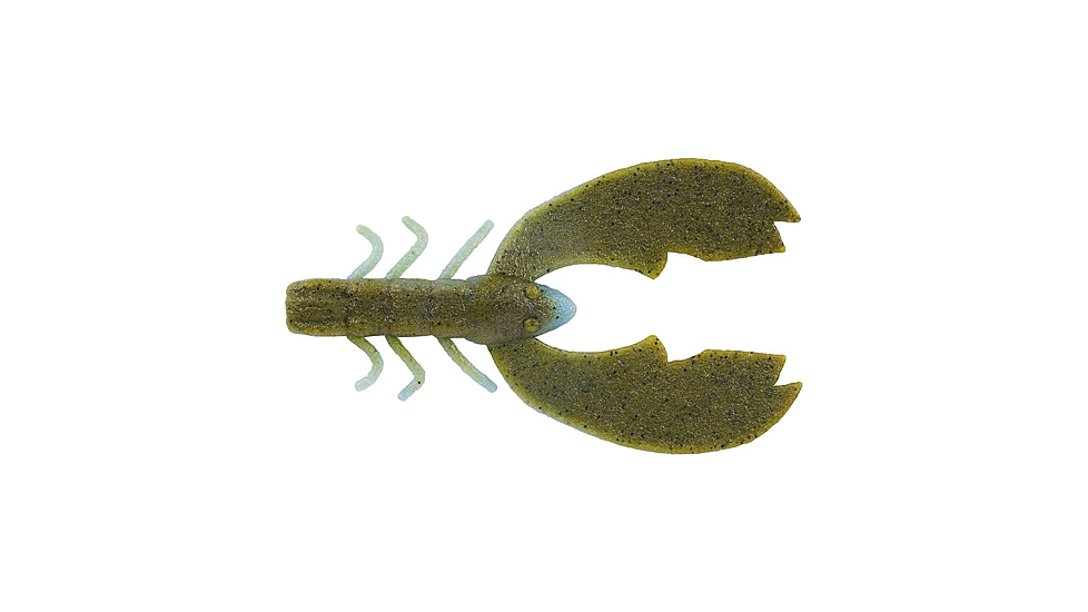 Berkley PowerBait MaxScent Chigger Craw Soft Bait, 3in, 8 Pack, Blue Craw, 1520648