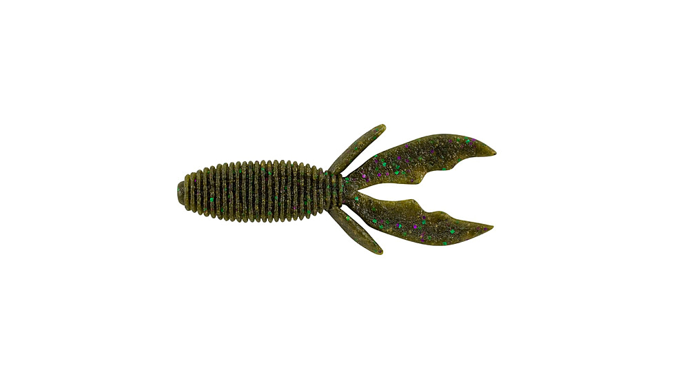 Berkley PowerBait MaxScent Creature Hawg Soft Bait, 8 Pack, Green Pumpkin Party, 1436821