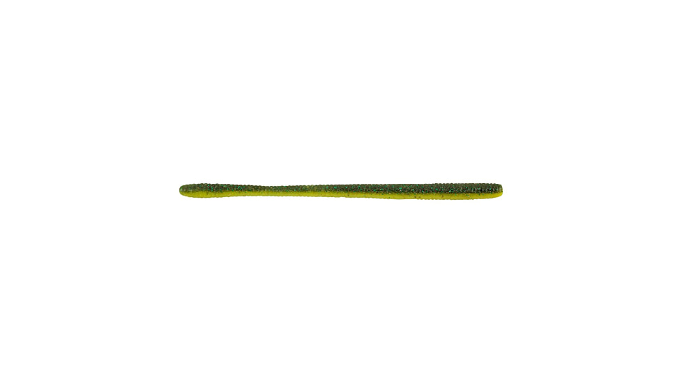 Berkley PowerBait MaxScent D-Worm Soft Bait, 10 Pack, Mean Green, 1436763