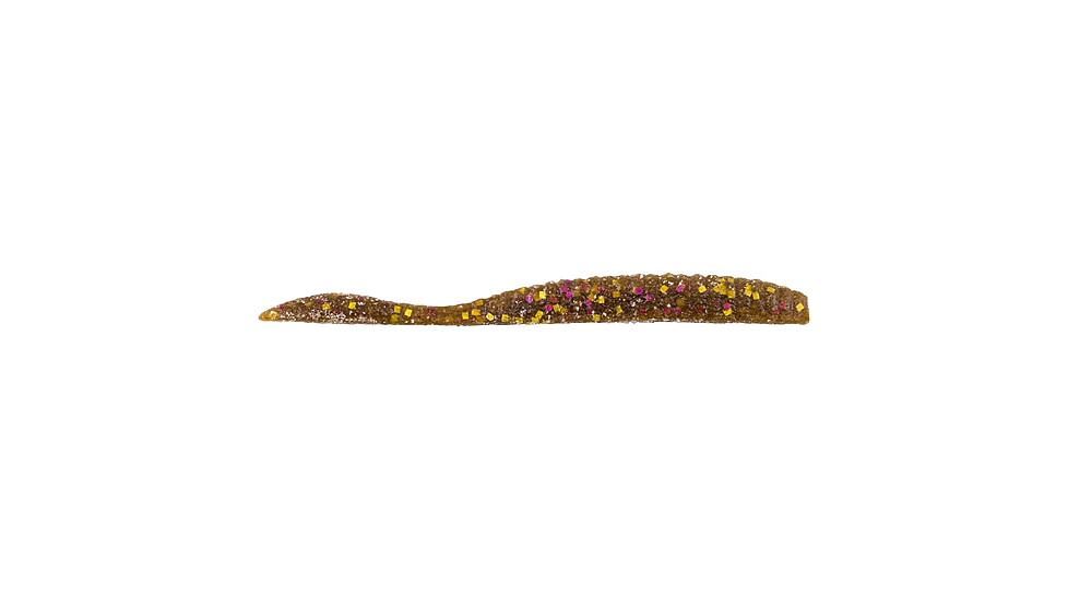 Berkley PowerBait MaxScent Flat Worm, 3.6in, 10 Pack, Mango Magic, 1482227