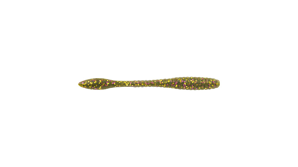 Berkley PowerBait MaxScent Flat Worm, 4.5in, 8 Pack, Goby, 1520708