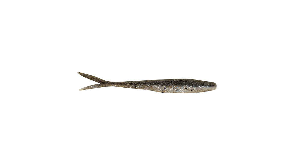 Berkley PowerBait MaxScent Flatnose Minnow Soft Bait, 4in, 10 Pack, Black Shiner, 1436769