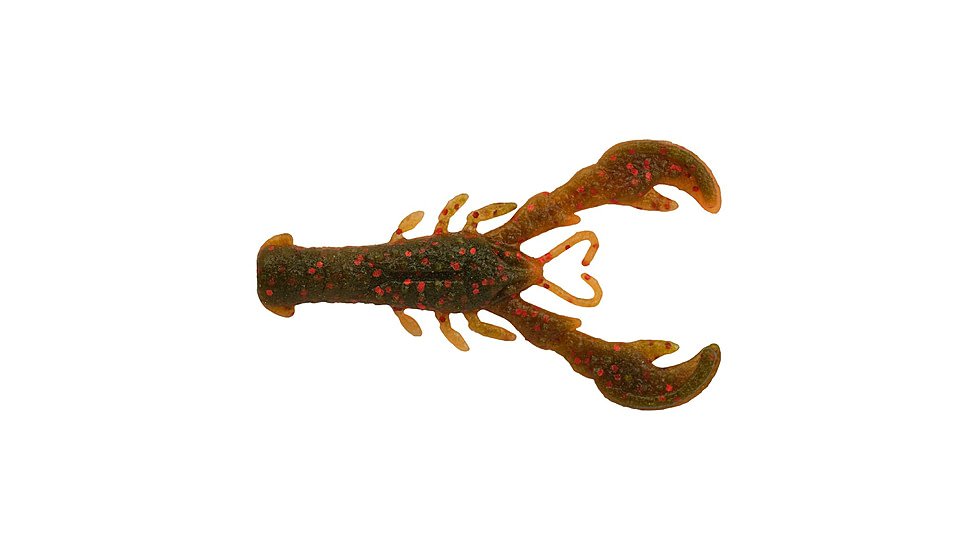 Berkley PowerBait MaxScent Lilft Super Trooper Soft Bait, 2 1/2in, 8 Pack, Watermelon Copper/Orange w/Red, 1572203
