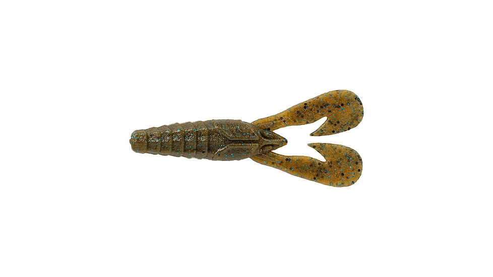 Berkley PowerBait MaxScent Stank-Bug Soft Bait, 8 Pack, Green Pumpkin Blue, 1621643