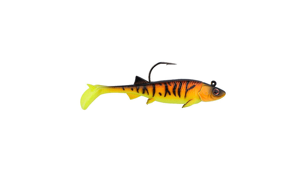 Berkley PowerBait Minnotator Soft Bait, 2.5in, 2 Pack, Orange Tiger, 1624258