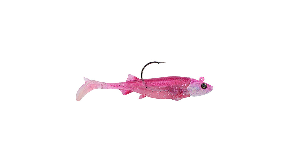 Berkley PowerBait Minnotator Soft Bait, 2.5in, 2 Pack, Pink Shiner, 1624263