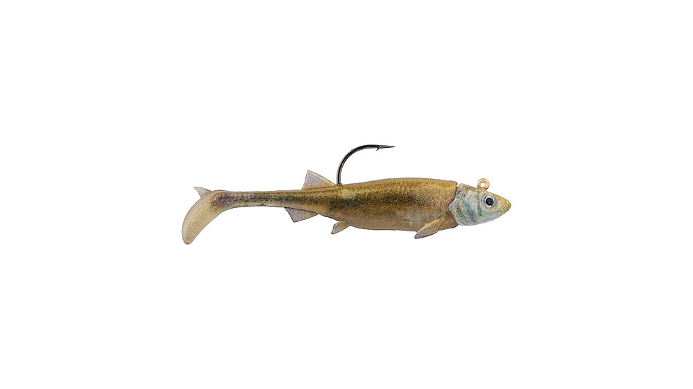 Berkley PowerBait Minnotator Soft Bait, 3.5in, 2 Pack, Golden Shiner, 1624289