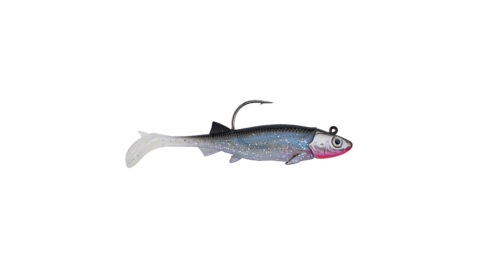 Berkley PowerBait Minnotator Soft Bait, 3.5in, 2 Pack, Silver Smelt, 1624283