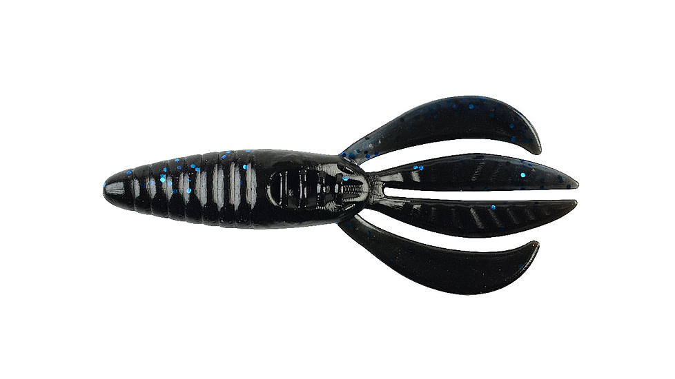 Berkley PowerBait Pit Boss Creature Bait, 5, 5in, Black-Blue, 1457708