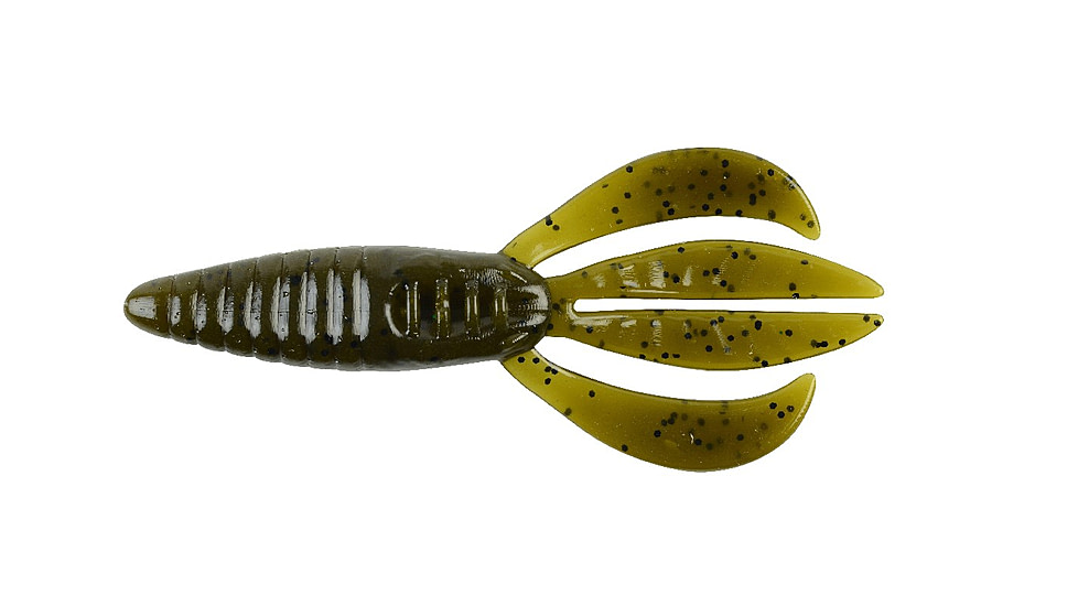 Berkley PowerBait Pit Boss Creature Bait, 5, 5in, Green Pumpkin, 1457710