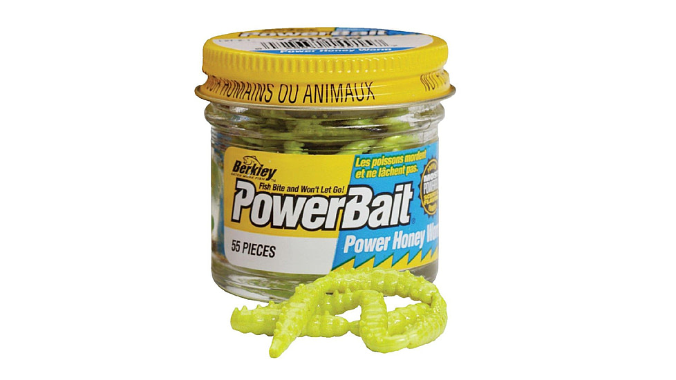Berkley PowerBait Power Honey Worm Soft Bait, Yellow, 1089418