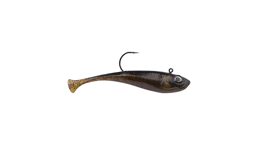 Berkley PowerBait Power Switch Soft Bait Lures, 3 Pack, 2.5in, Green Pumpkin, 1600852