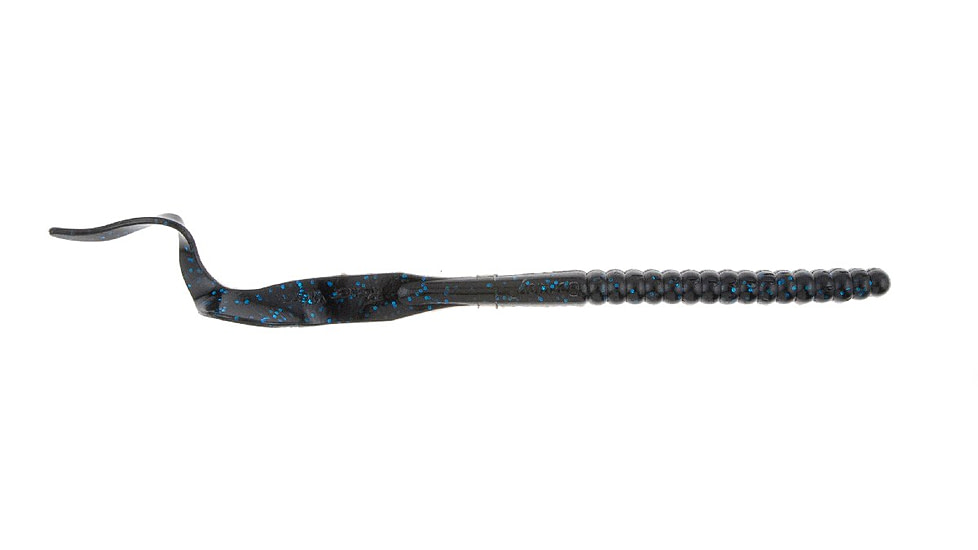 Berkley PowerBait Power Worms Soft Bait, 10in, 8 Pack, Black Blue Fleck, 1307516