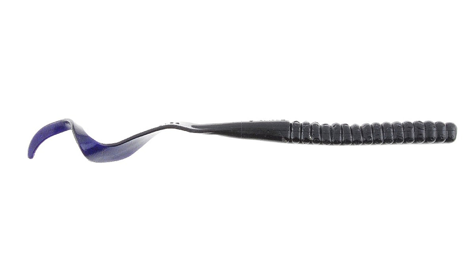 Berkley PowerBait Power Worms Soft Bait, 10in, 8 Pack, Black Grape, 1307517