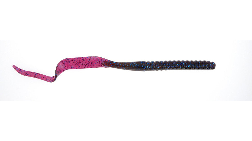 Berkley PowerBait Power Worms Soft Bait, 10in, 8 Pack, Blue Fleck, 1307518