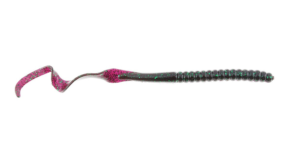 Berkley PowerBait Power Worms Soft Bait, 10in, 8 Pack, June Bug, 1307522