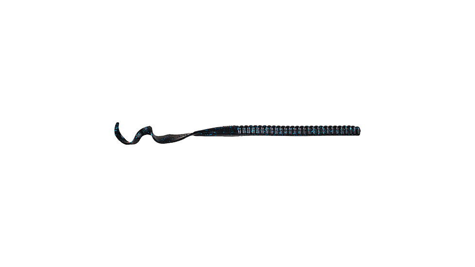 Berkley PowerBait Power Worms Soft Bait, 12in, 5 Pack, Black Blue Fleck, 1307536