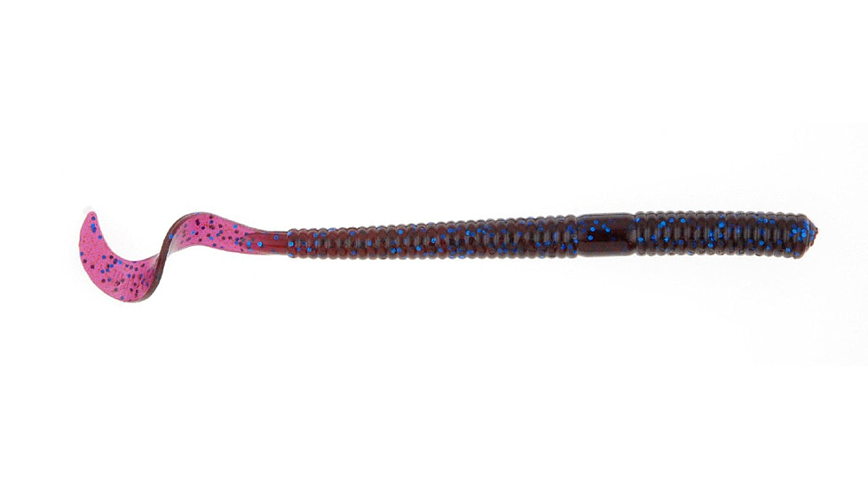 Berkley PowerBait Power Worms Soft Bait, 4in, 15 Pack, Blue Fleck, 1307465