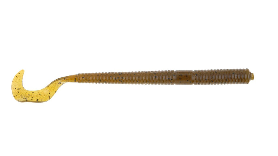 Berkley PowerBait Power Worms Soft Bait, 4in, 15 Pack, Green Pumpkin, 1307467