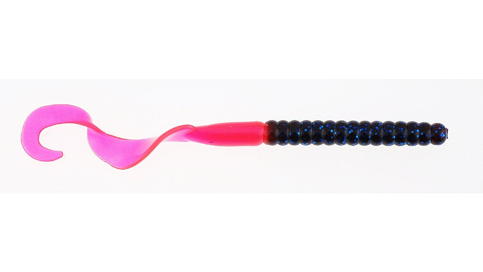 Berkley PowerBait Power Worms Soft Bait, 7in, 13 Pack, Blue Fleck Firetail, 1307481