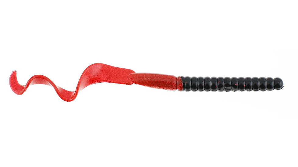 Berkley PowerBait Power Worms Soft Bait, 7in, 13 Pack, Midnight Fire, 1307488