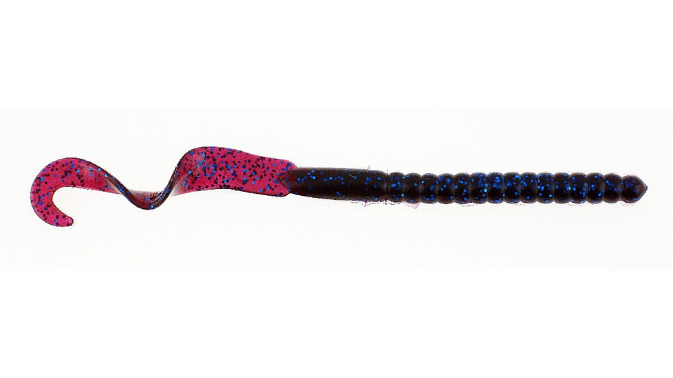 Berkley PowerBait Power Worms Soft Bait, Blue Fleck, 1008073