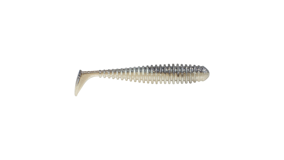Berkley PowerBait Saltwater Power Swimmer Soft Bait Lures, 4.3in, 6 Pack, Black Shad, 1582193