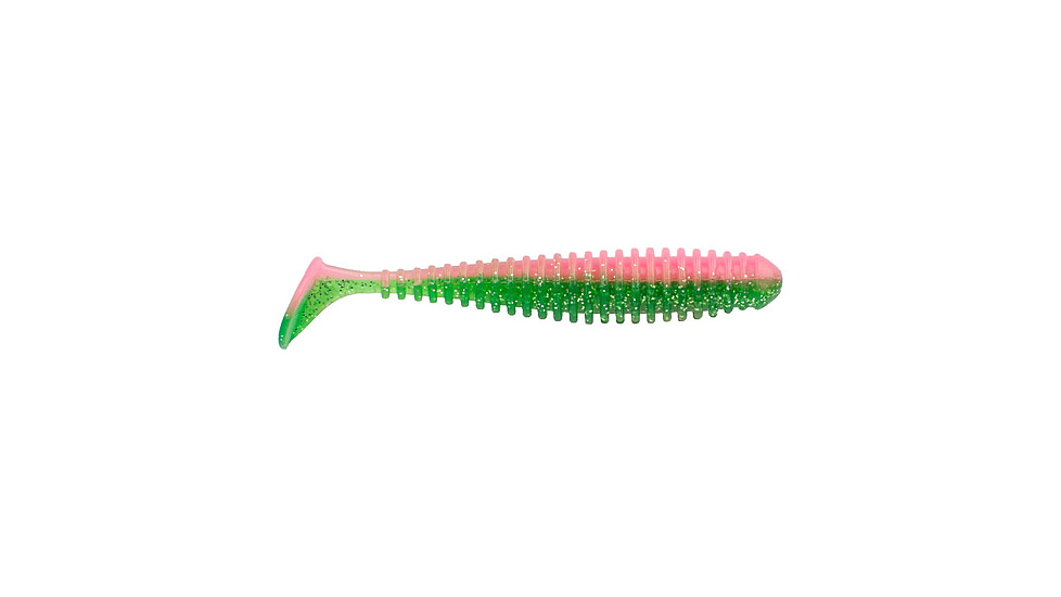 Berkley PowerBait Saltwater Power Swimmer Soft Bait Lures, 4.3in, 6 Pack, Electric Chicken, 1582202