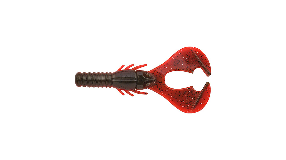 Berkley PowerBait Shape 108 Soft Bait, 3.5in, 8 Pack, Hot Craw, 1569376