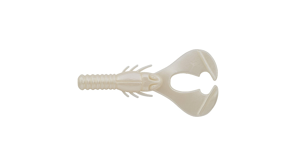 Berkley PowerBait Shape 108 Soft Bait, 3in, 10 Pack, Pearl White, 1569360
